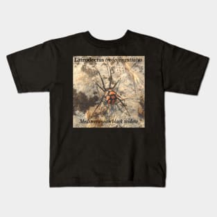 Latrodectus tredecimguttatus -  Mediterranean black widow Kids T-Shirt